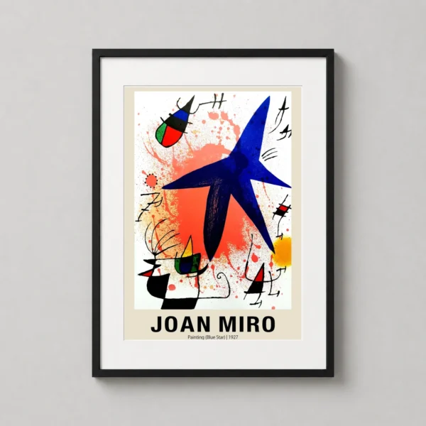 Joan Miro Blue Star 1927 Abstract Surrealist Art Print Decor