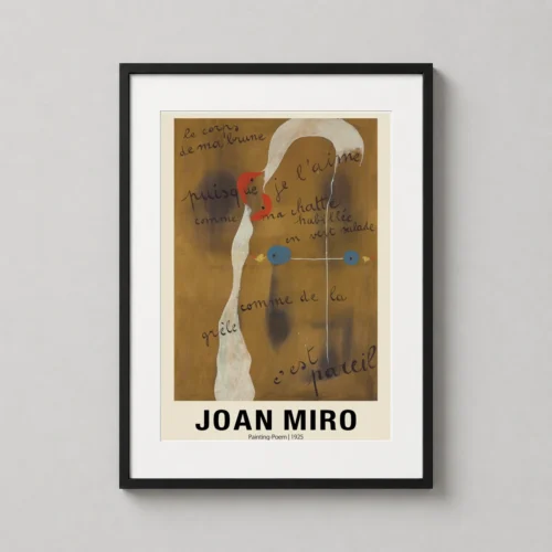 Joan Miró Painting-Poem 1925 Abstract Surrealist Art Print