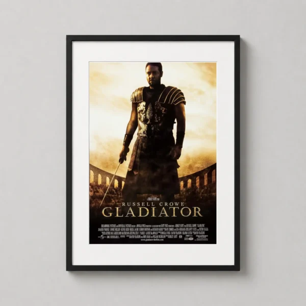 Gladiator Russell Crowe Maximus Arena Movie Poster