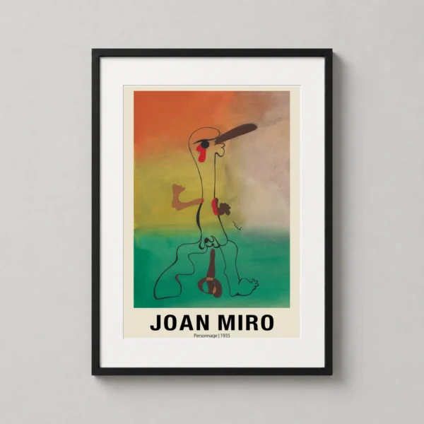 Joan Miro Personnage 1935 Abstract Surrealist Exhibition Art Print