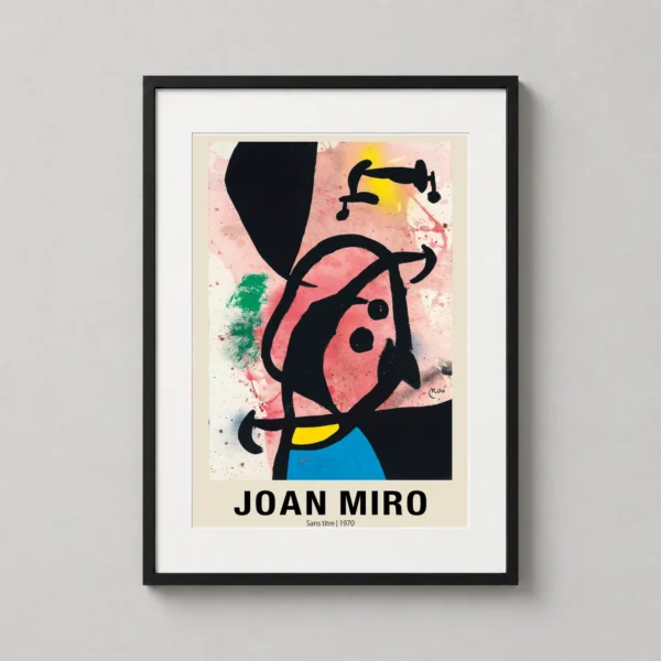 Joan Miro Sans titre 1970 Abstract Surrealist Exhibition Art Print