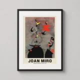 Joan Miro Sleepers Awakened by a Bird 1939 Abstract Art Print