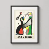 Joan Miro The Bird Speaks to the Star 1981 Abstract Art Print