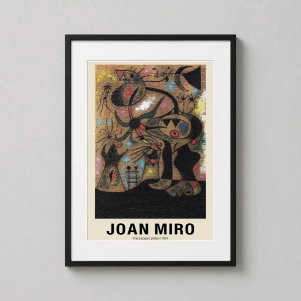Joan Miró The Escape Ladder Abstract Surrealist Art Print