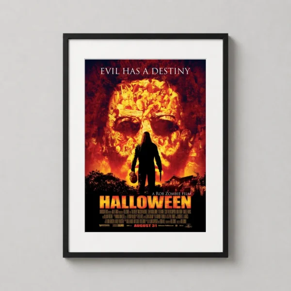 Halloween 2007 Michael Myers Rob Zombie Movie Poster