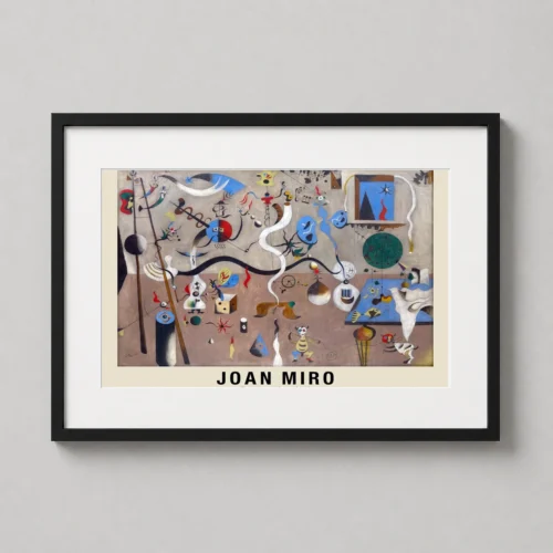 Joan Miro, The Harlequin's Carnival 1925 Surrealist Art Print