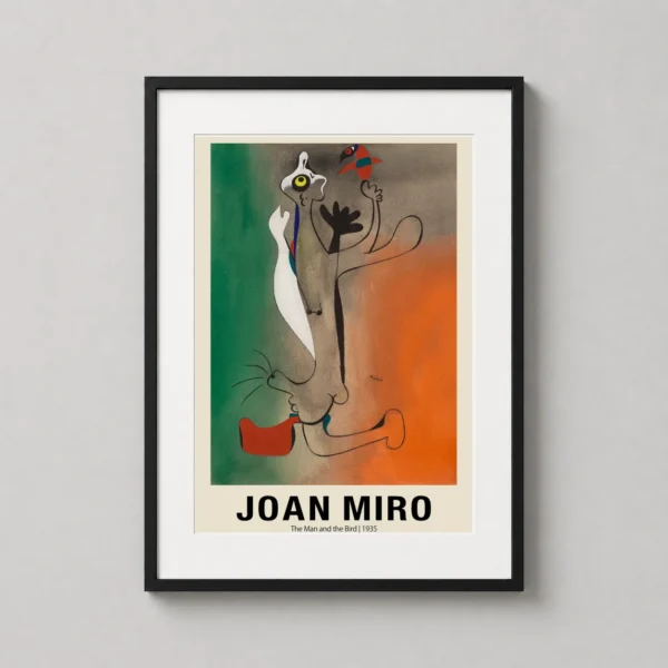 Miro The Man and the Bird 1935 Abstract Modern Art Print