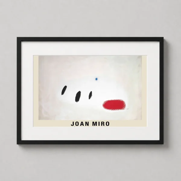Joan Miro The Pearly Smile in Front of the Azure Exhibition Poster