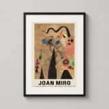 Joan Miro Poppy Snake 1940 Surrealist Exhibition Art Print