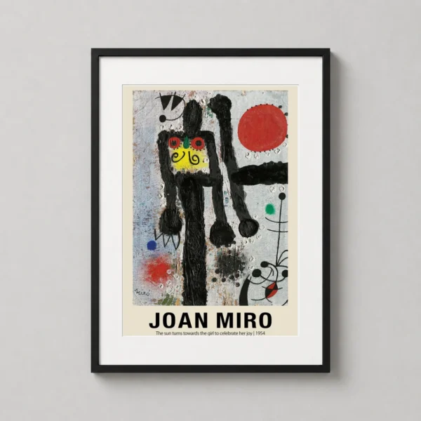 Joan Miro The Sun Turns Towards the Girl 1954 Abstract Art Print