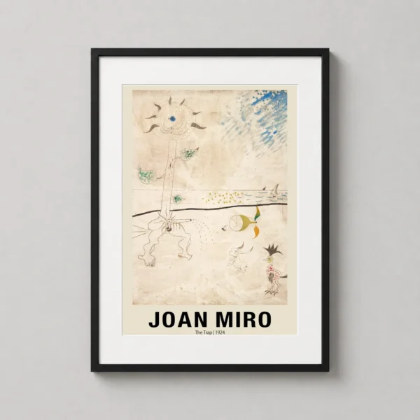 Joan Miro The Trap 1924 Surrealist Exhibition Art Print