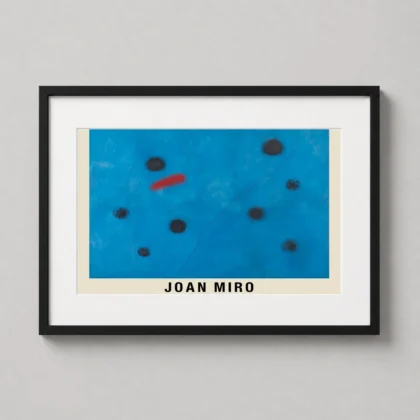 MerchFuse Joan Miro Bleu I – 1961 Abstract Surrealist abstract art print with surrealist character