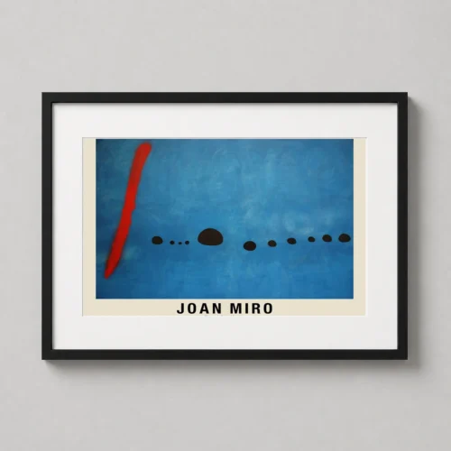 Joan Miro Bleu II 1961 Abstract Surrealist Modern Art Print