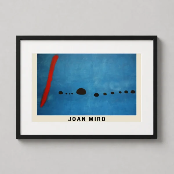 Joan Miro Bleu II 1961 Abstract Surrealist Modern Art Print