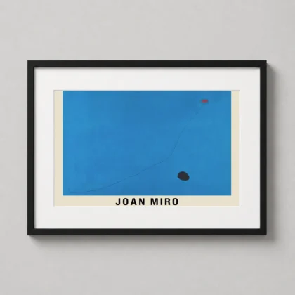 Joan Miro Bleu III – 1961 Surrealist wall print with dreamlike visual tension by MerchFuse