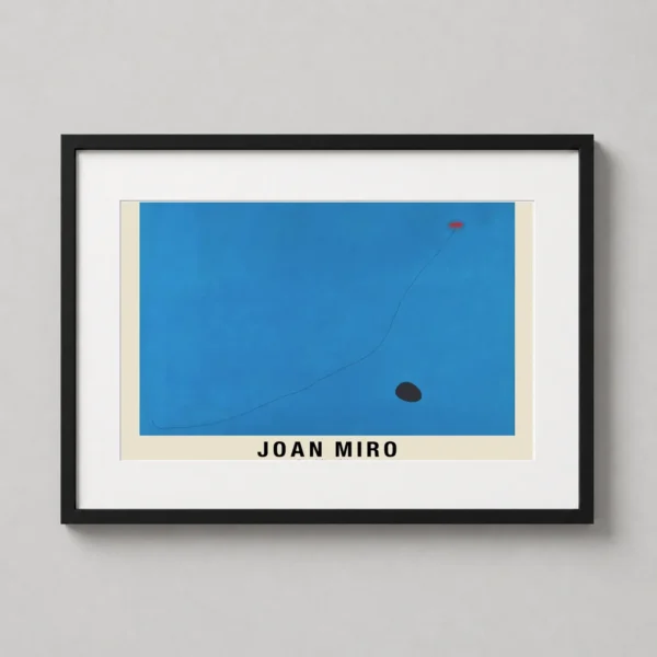 Joan Miro Bleu III Surrealist Abstract Wall Art Print