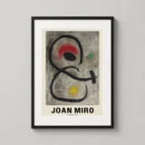 Joan Miro Untitled 1962 Abstract Surrealist Exhibition Art Print