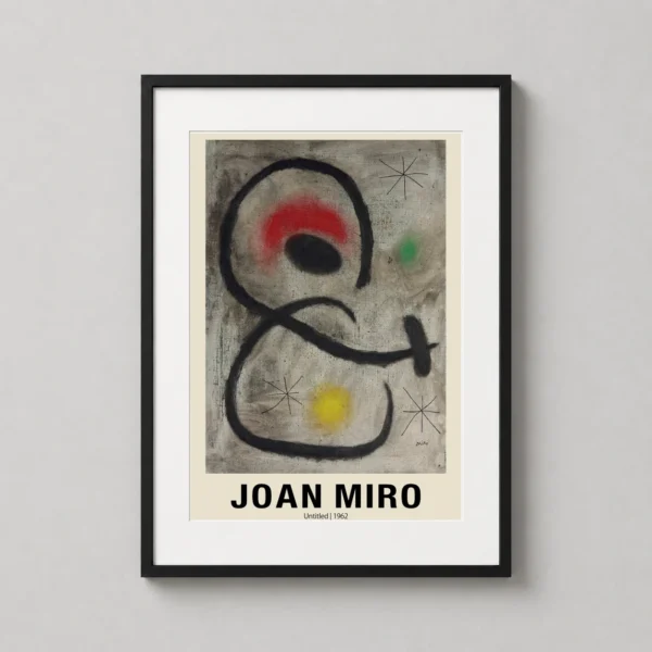 Joan Miro Untitled 1962 Abstract Surrealist Exhibition Art Print