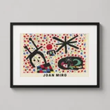 Joan Miro Untitled Characters Stars 1953 Surrealist Art Print