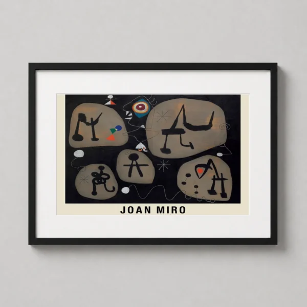 Joan Miro Woman Hearing Music 1945 Abstract Modern Art Print