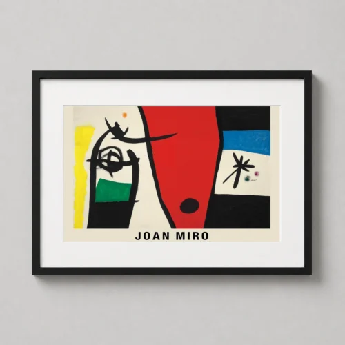 Joan Miro Woman with the Voice of a Nightingale Abstract Art Print