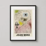 Joan Miro Woman, Bird, Stars 1943 Surrealist Abstract Art Print