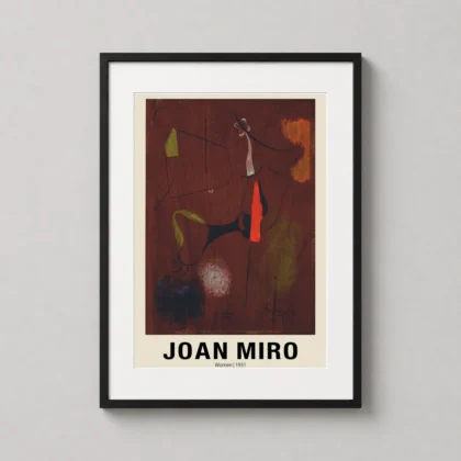 Classic Joan Miró Women 1931 – Surrealist Abstract Museum Gallery Poster framed wall art mockup