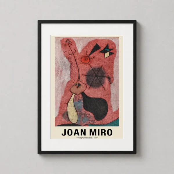 Young Girl Running 1939 Joan Miro Surrealist Abstract Art Print