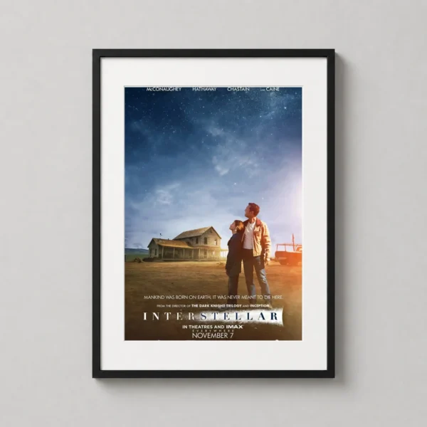 Interstellar 2014 Christopher Nolan Sci-Fi Movie Poster