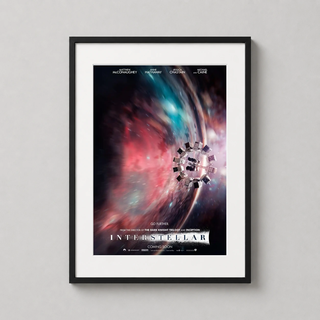 Interstellar 2014 Gargantua Endurance — cinematic movie poster for Interstellar featuring the Endurance