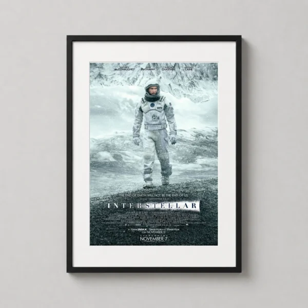 Interstellar Movie Ice Planet Cooper Theatrical Movie Poster