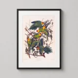 Carolina Parrot John James Audubon Birds of America Art Print