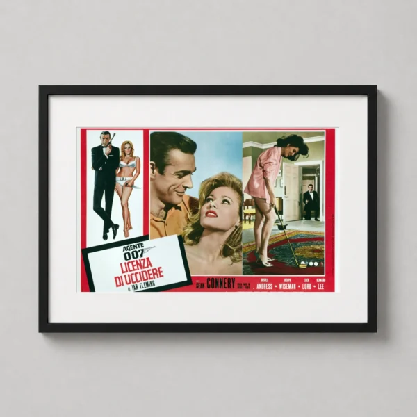 James Bond Dr. No Italian Sean Connery Movie Poster