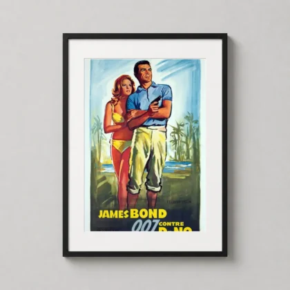 Dr No 1962 – Vintage James Bond decorative movie poster for curated interiors by MerchFuse