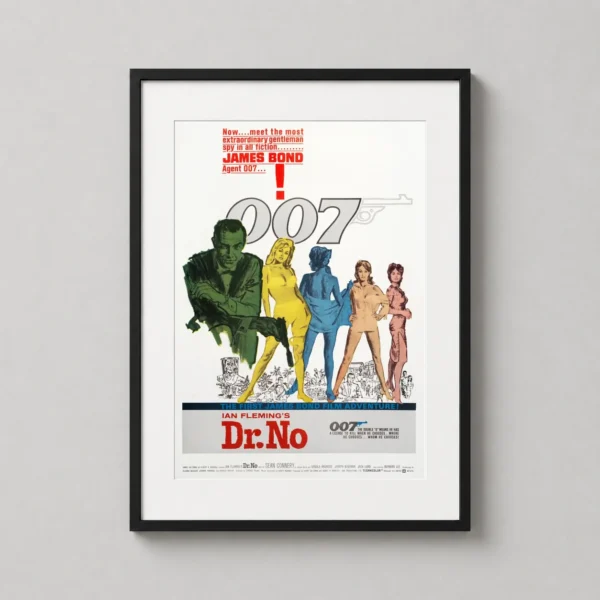 Dr. No 1962 James Bond Original Theatrical Movie Poster