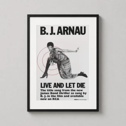 Live and Let Die – James Bond Vintage movie poster for gallery wall display by MerchFuse