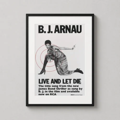 Live Let Die B.J. Arnau James Bond Song Movie Poster