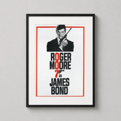 Live and Let Die Minimalist – 1973 James Bond wall print with sleek action character by MerchFuse