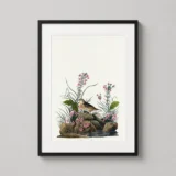 Yellow-winged Sparrow Audubon Birds of America Art Print