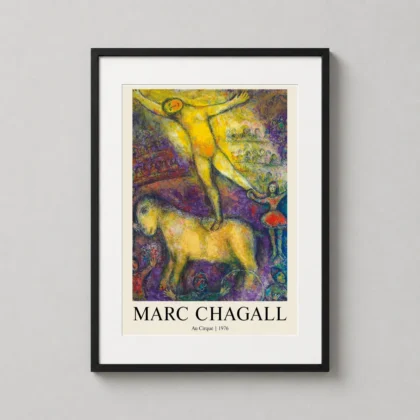 Marc Chagall Circus – Au Cirque 1976 Modern decorative art print for curated interiors by MerchFuse