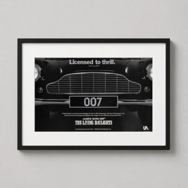 The Living Daylights 1987 James Bond Movie Poster