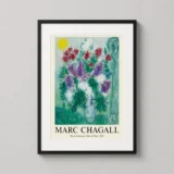 Marc Chagall Fleurs de Vence 1954 Exhibition Art Print