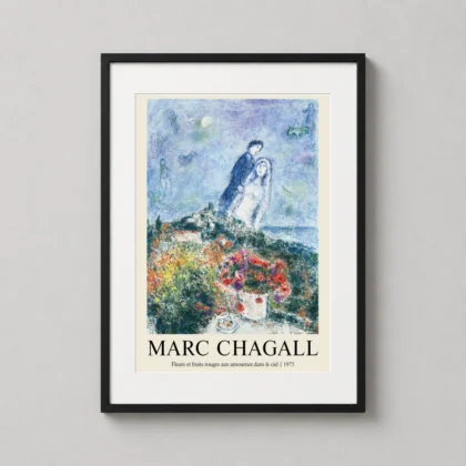 Marc Chagall – 1975 Fleurs Et Fruits Rouges decorative art print for curated interiors by MerchFuse
