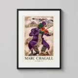Green Violinist by Marc Chagall 1924 Expressionist Art Print