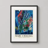 Marc Chagall La Belle Rousse 1949 Modernist Art Print