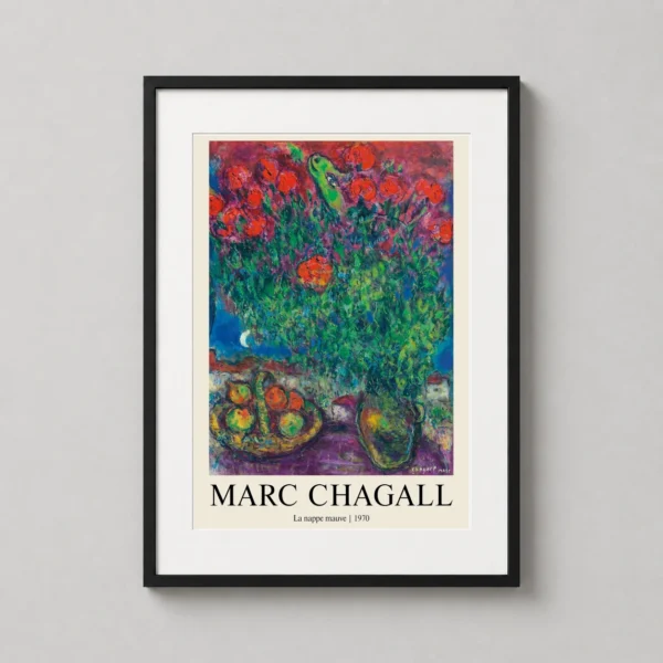 Marc Chagall La nappe mauve 1970 French Modernist Art Print