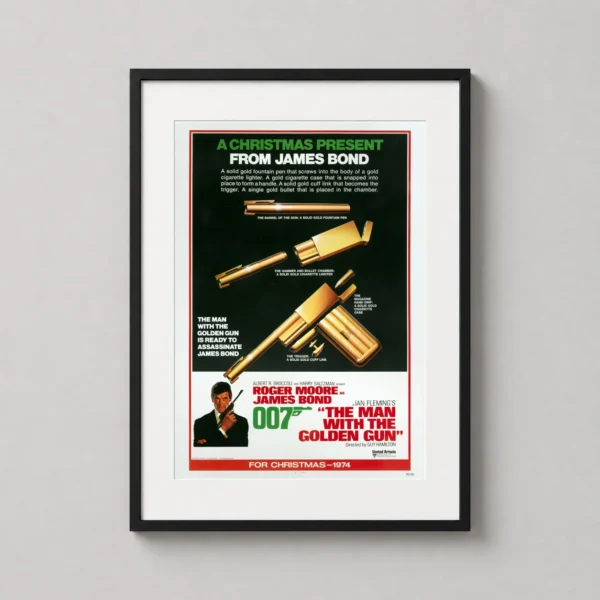 The Man with the Golden Gun 1974 James Bond Movie Vintage Poster