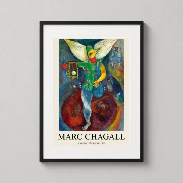Marc Chagall Le jongleur (The Juggler) 1943 Modern Art Print