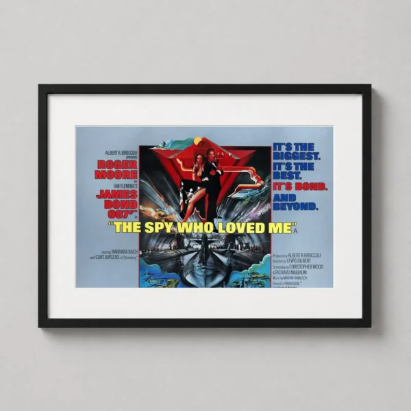 James Bond The Spy Who Loved Me Vintage Movie Poster