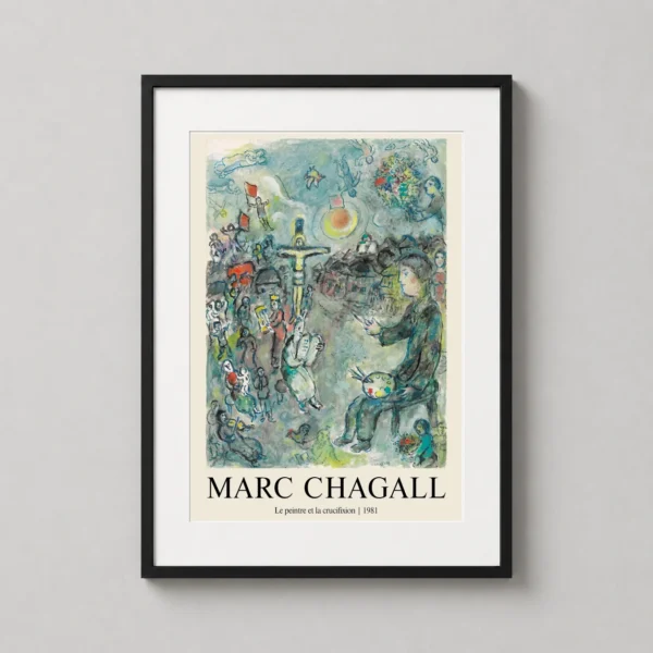 Marc Chagall Le Peintre et la Crucifixion 1981 Art Print